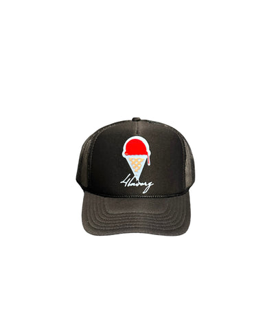 Black ice cream Trucker Hat